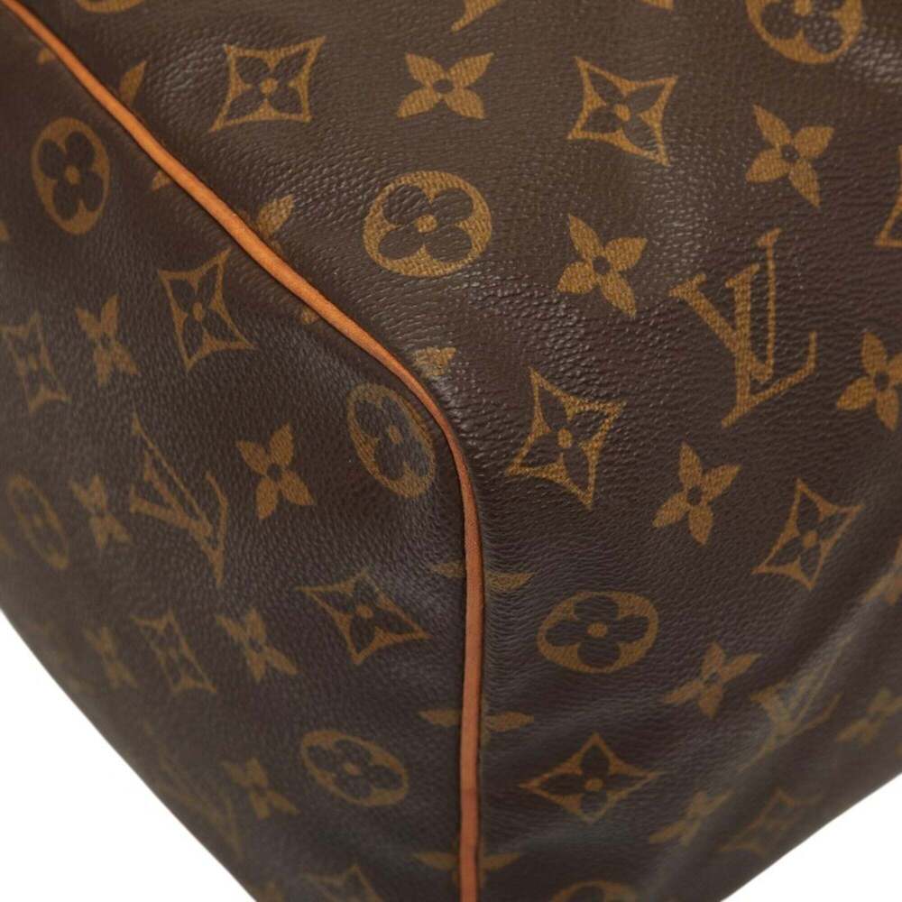LOUIS VUITTON Brown Monogram Leather Speedy 35 Boston Bag - Picture 4 of 13